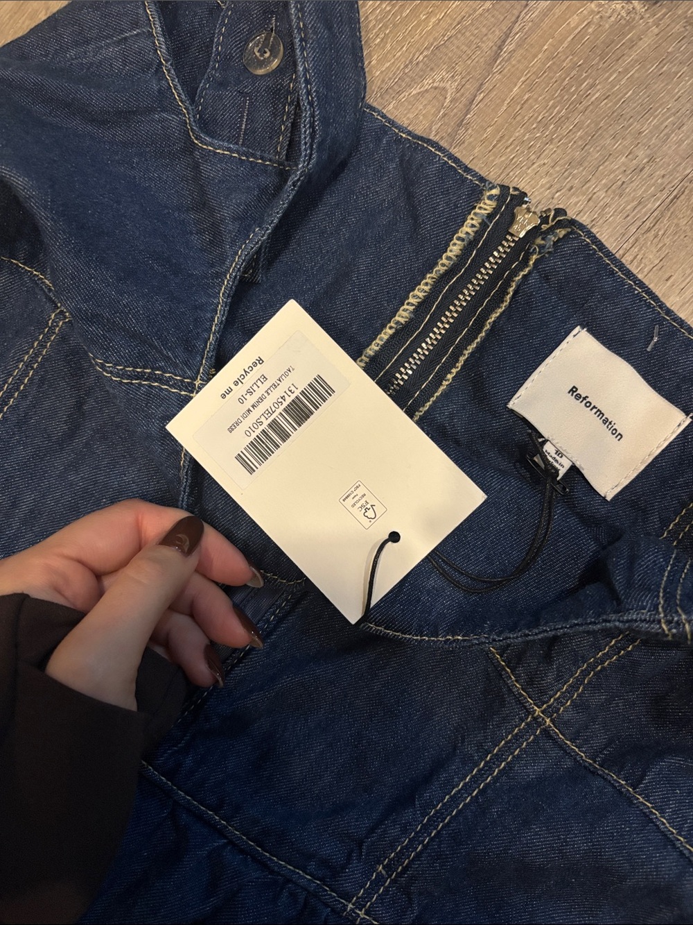 Reformation Ellis Denim Corset Dress - Picture 7 of 7
